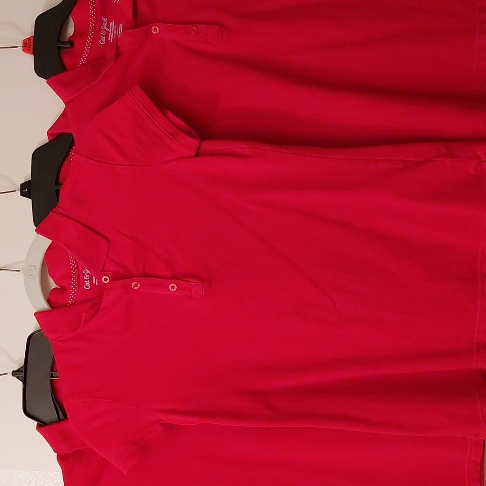4 Red School Tops